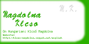 magdolna klcso business card